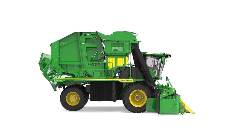 right studio shot of a CP700 cotton picker on a white background