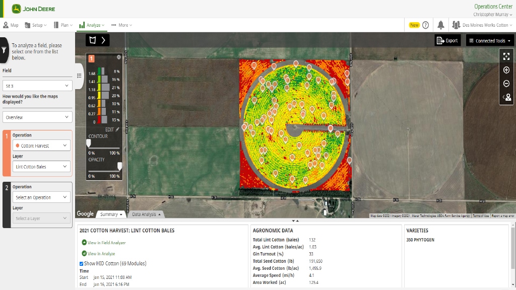 Cotton Harvesting John Deere US