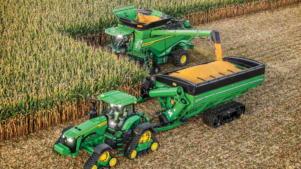 combine in field