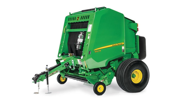 studio image of 550M round baler