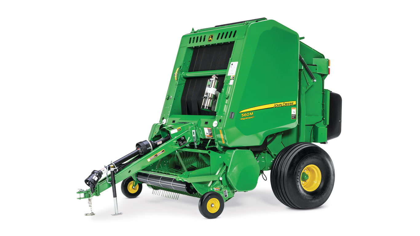 studio image of 560M megawideHC2 round baler