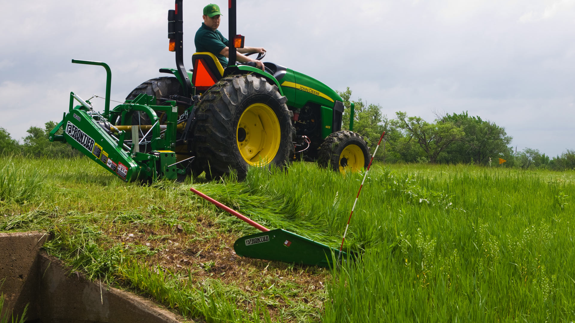 Sickle bar mower photo of machine in field