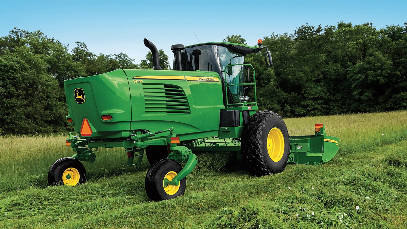 Mowing W235 Windrower John Deere Us