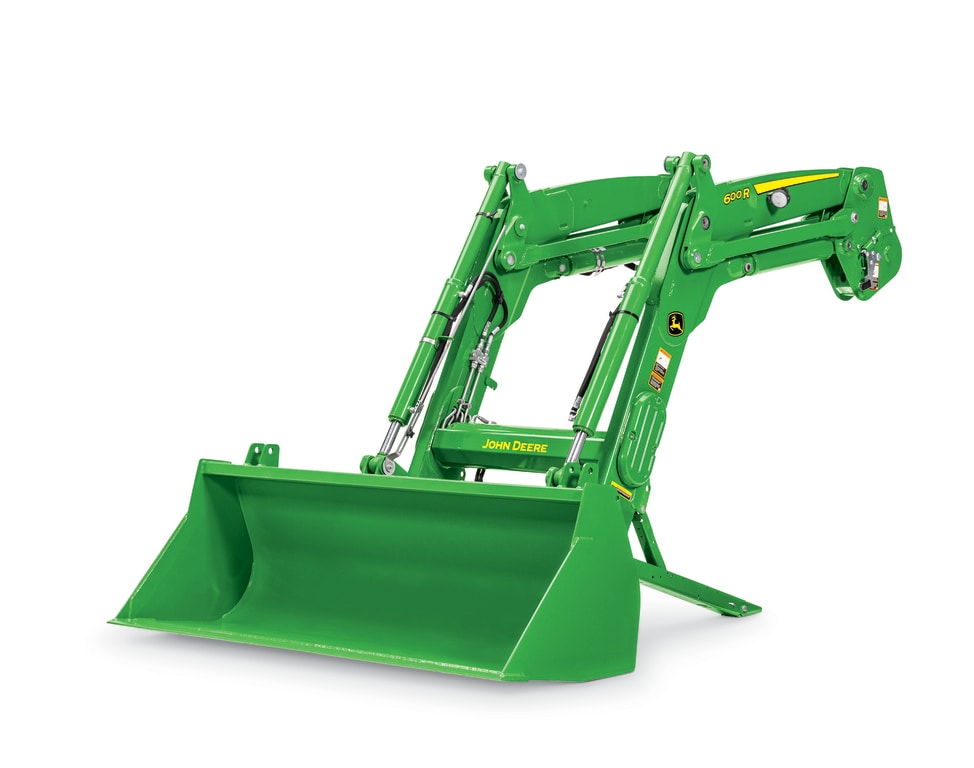 Studio image of front left facing front end loader