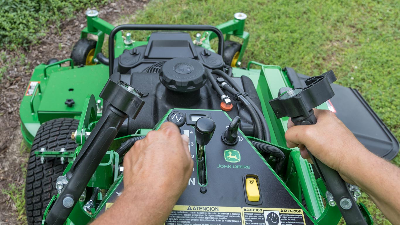 walk behind mower controls