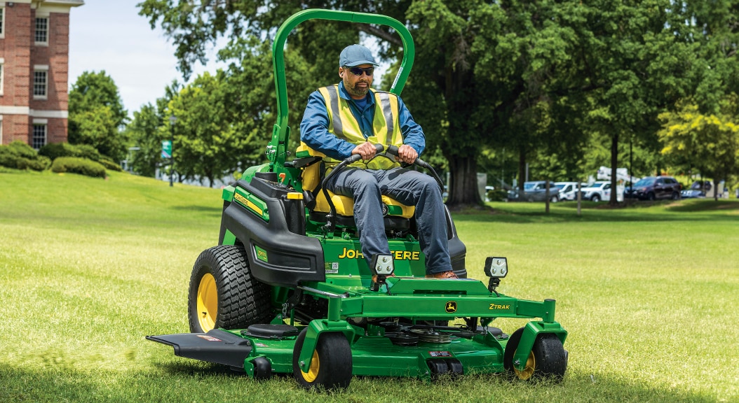 Person mowing grass on Z997R Diesel Zero Turn Mower