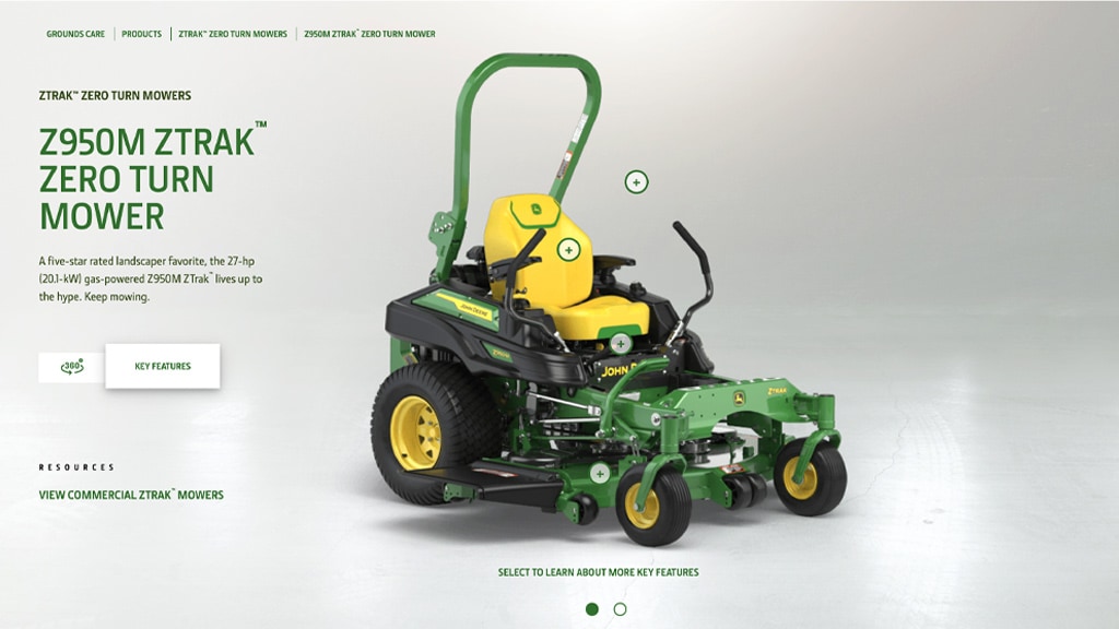 Z950M ZTrak™ Zero Turn Mower preview