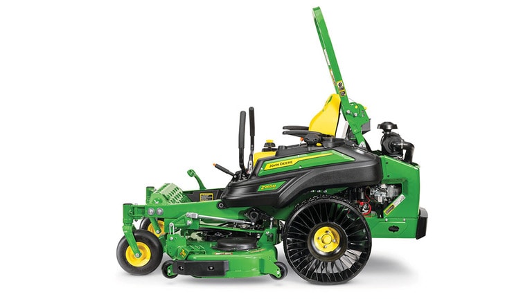 left-facing studio shot of a Z965M with airless tires on a white background