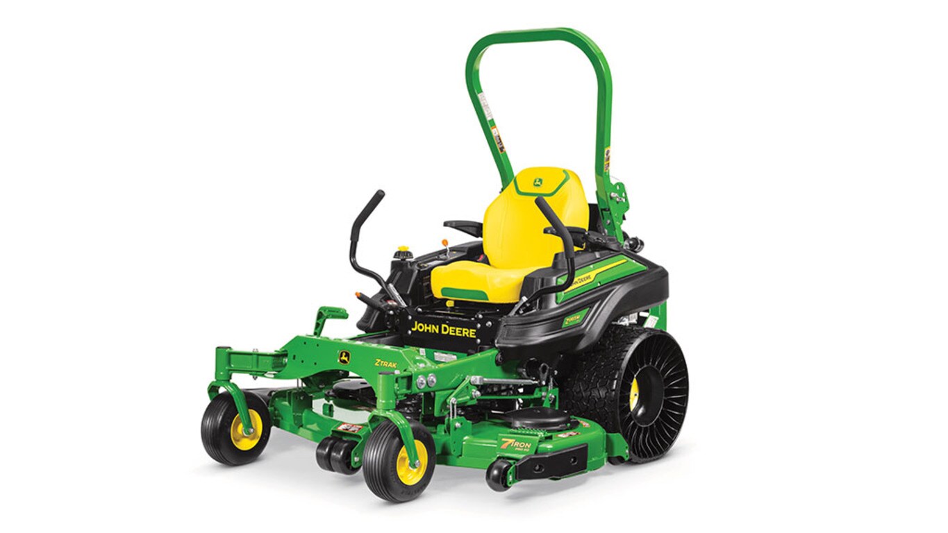 front-left-facing studio shot of a Z965M with airless tires on a white background