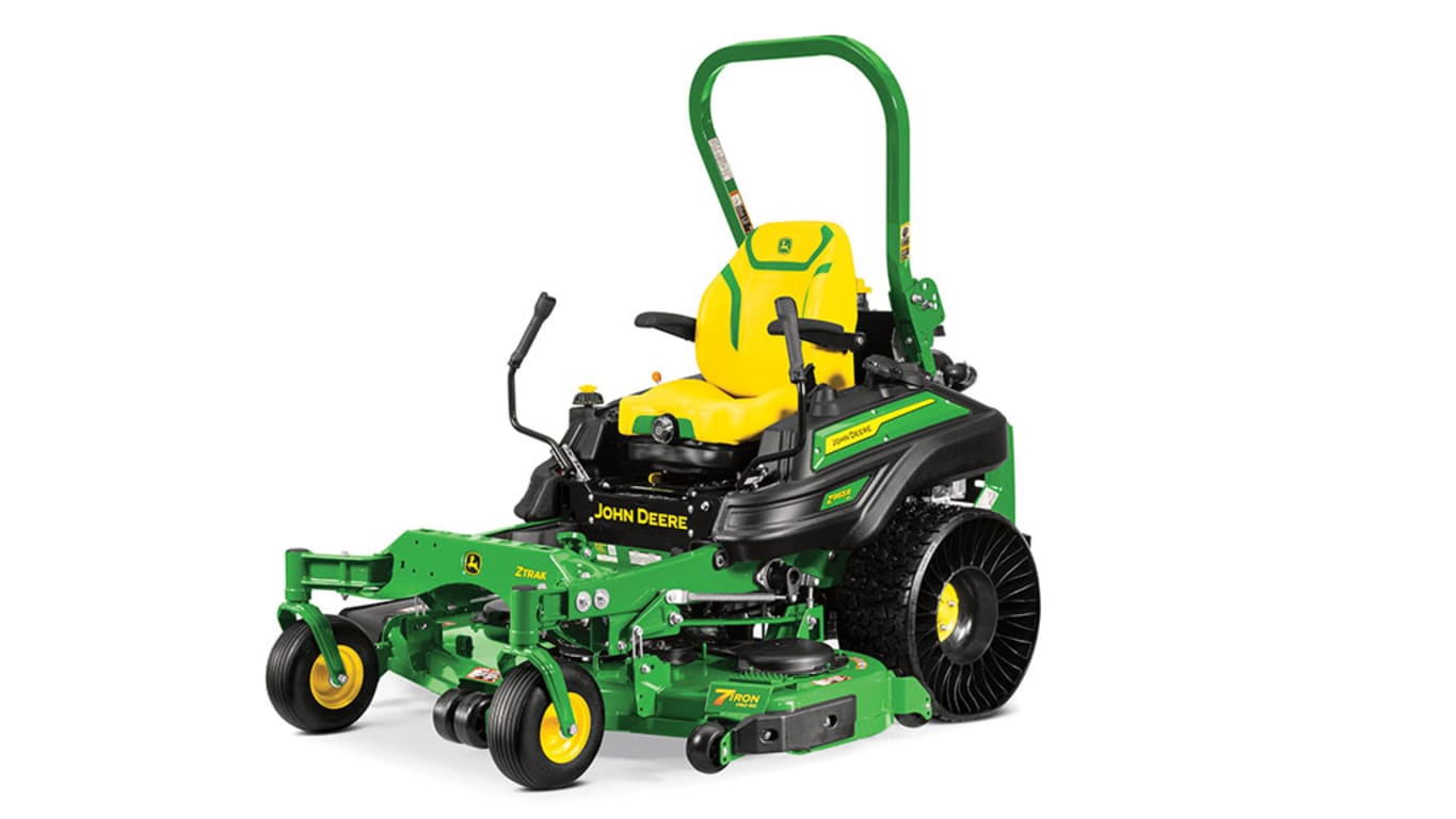 front-left-right-facing studio shot of a Z965R with airless tires on a white background