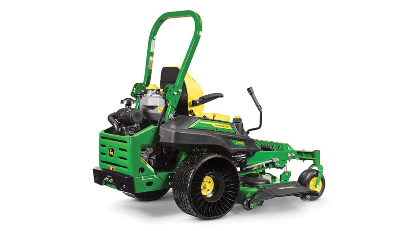 rear-right-facing studio shot of a Z965R with airless tires on a white background