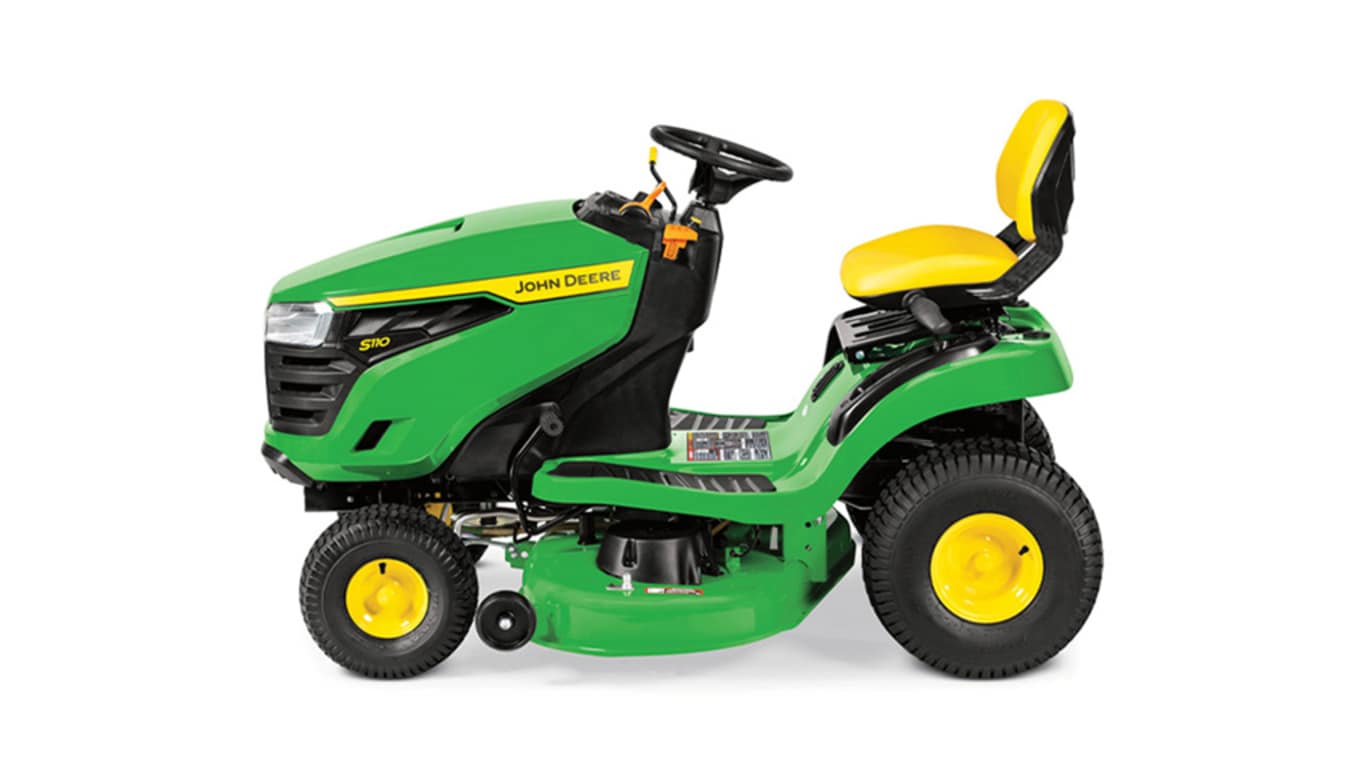 Studio image with a side view of a S110 mower