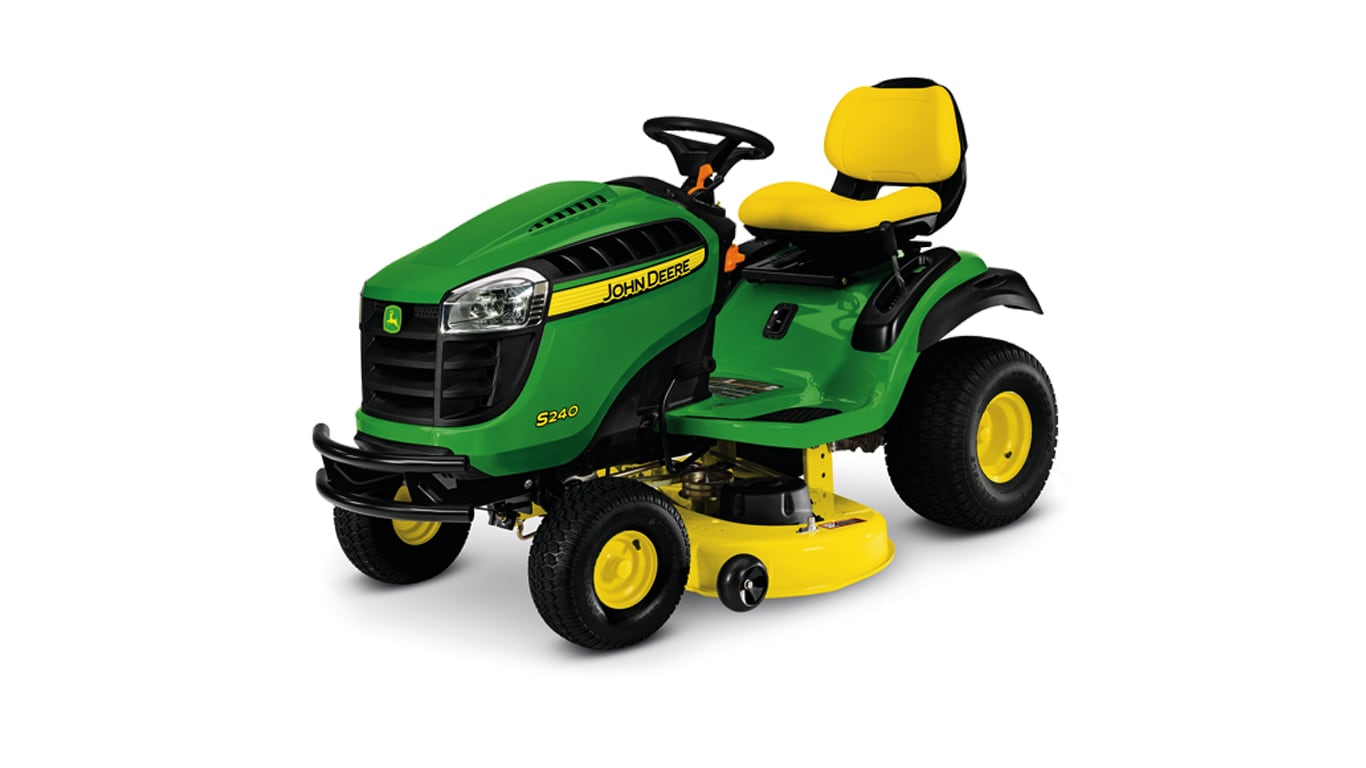 Three-quarter view of s240 Sport lawn tractor