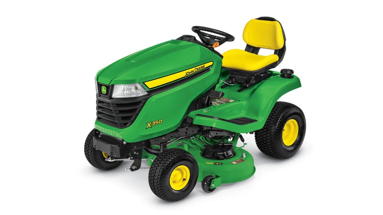 studio image of x350 lawn tractor