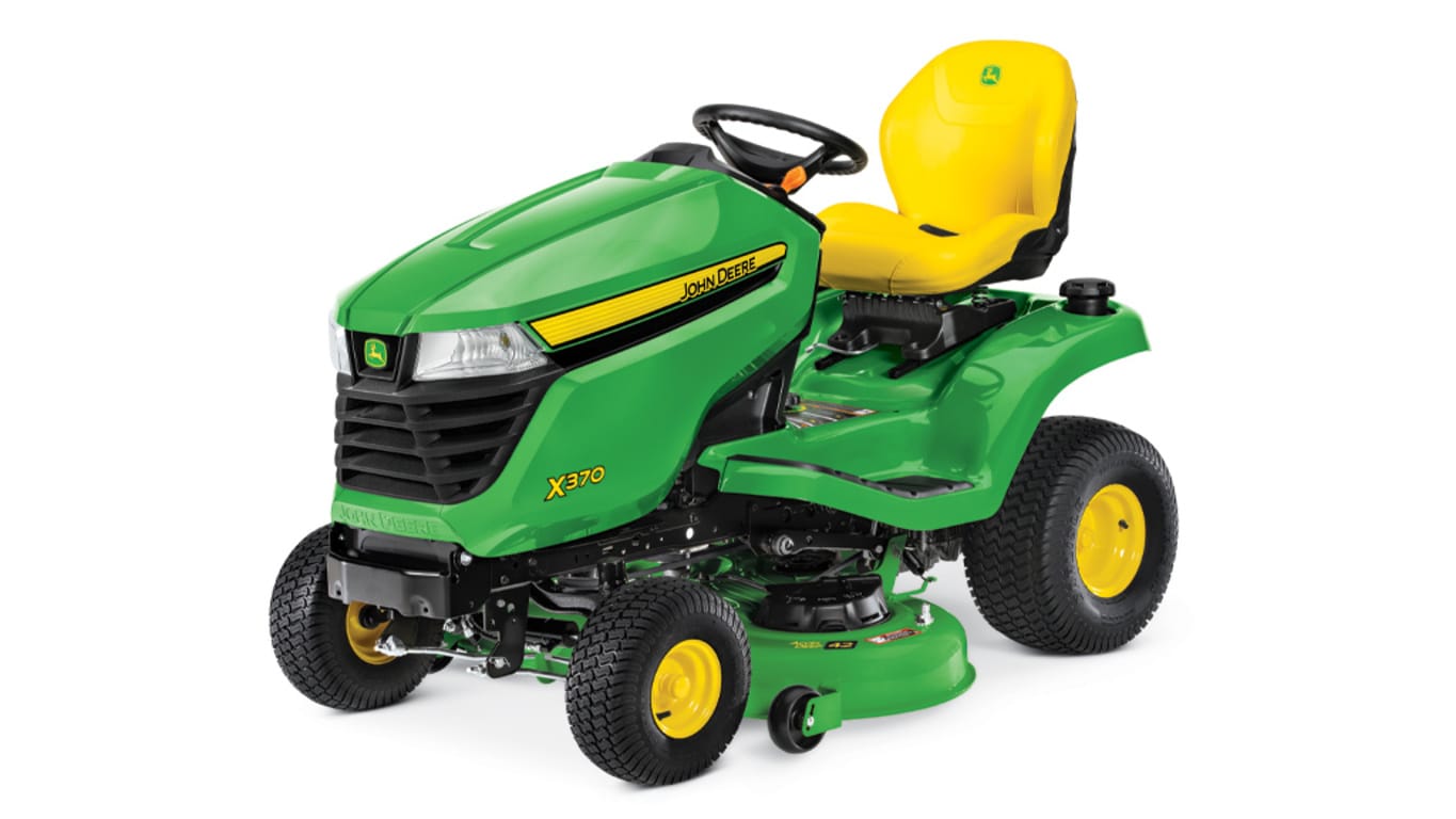 studio image of x370 lawn tractor