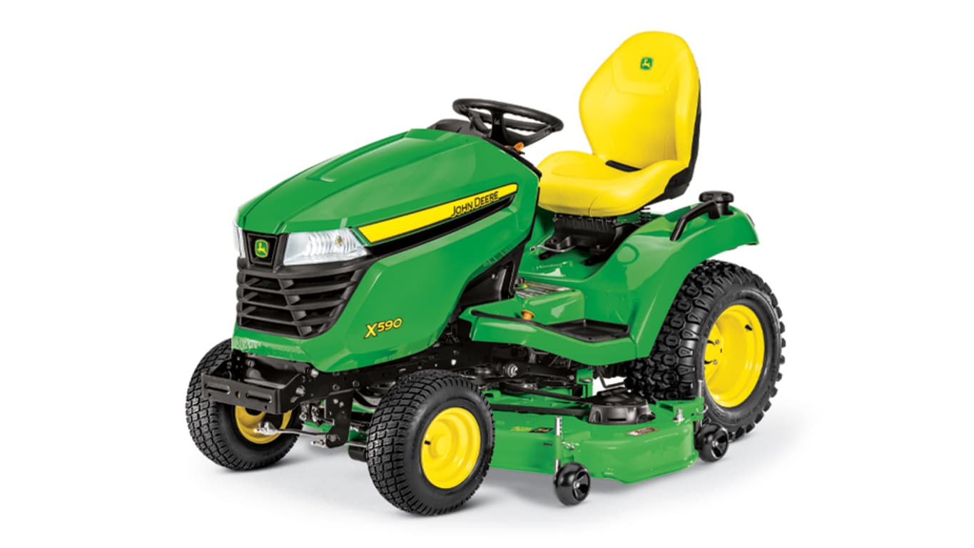 studio image of the X590 with 54-in. deck series lawn mower