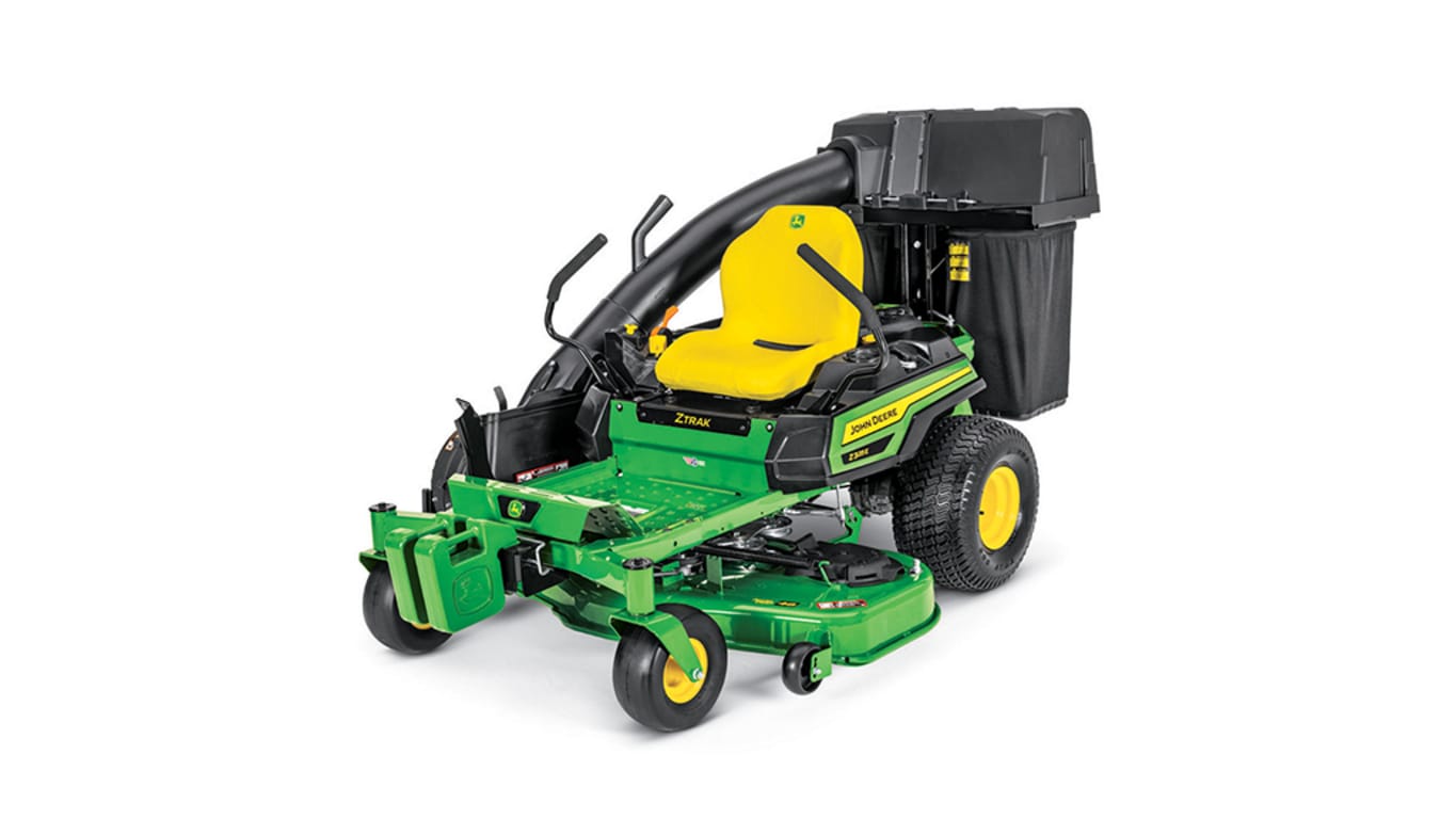 John deere riding outlet mower bagger