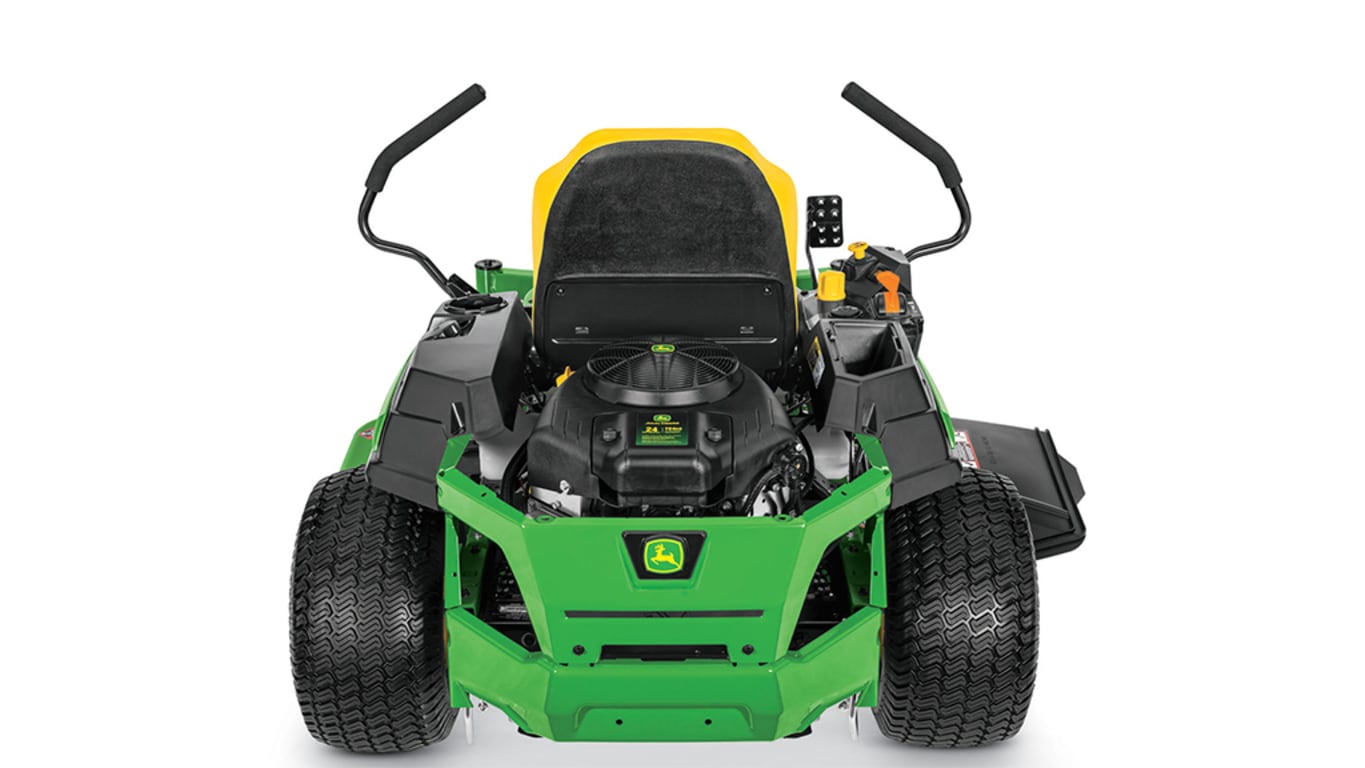 Studio image with a rear view of a Z325E mower