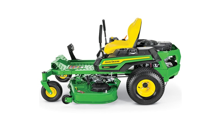Studio image with a side view of a Z325E mower