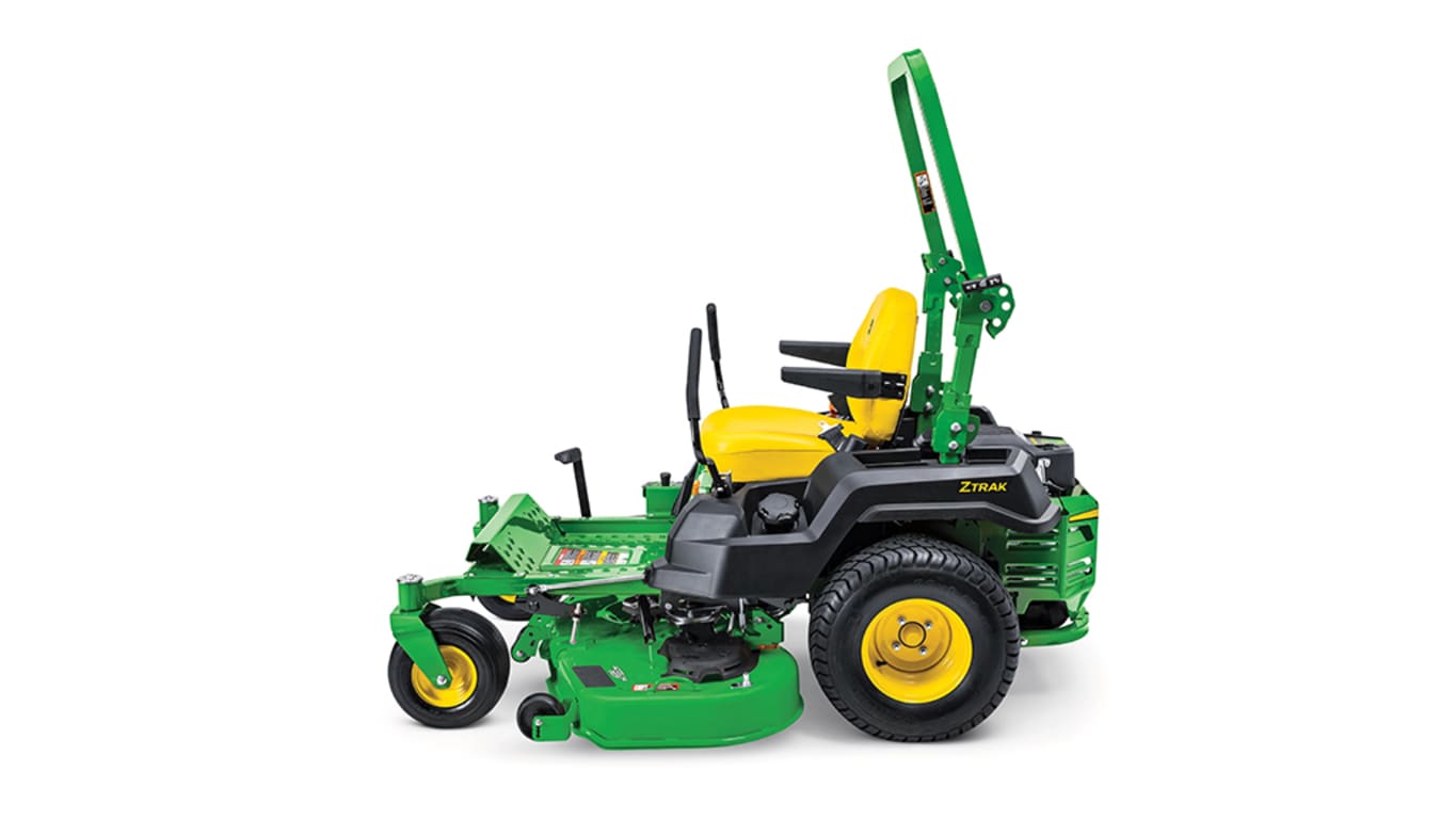 Studio image with a side view of a Z515E mower