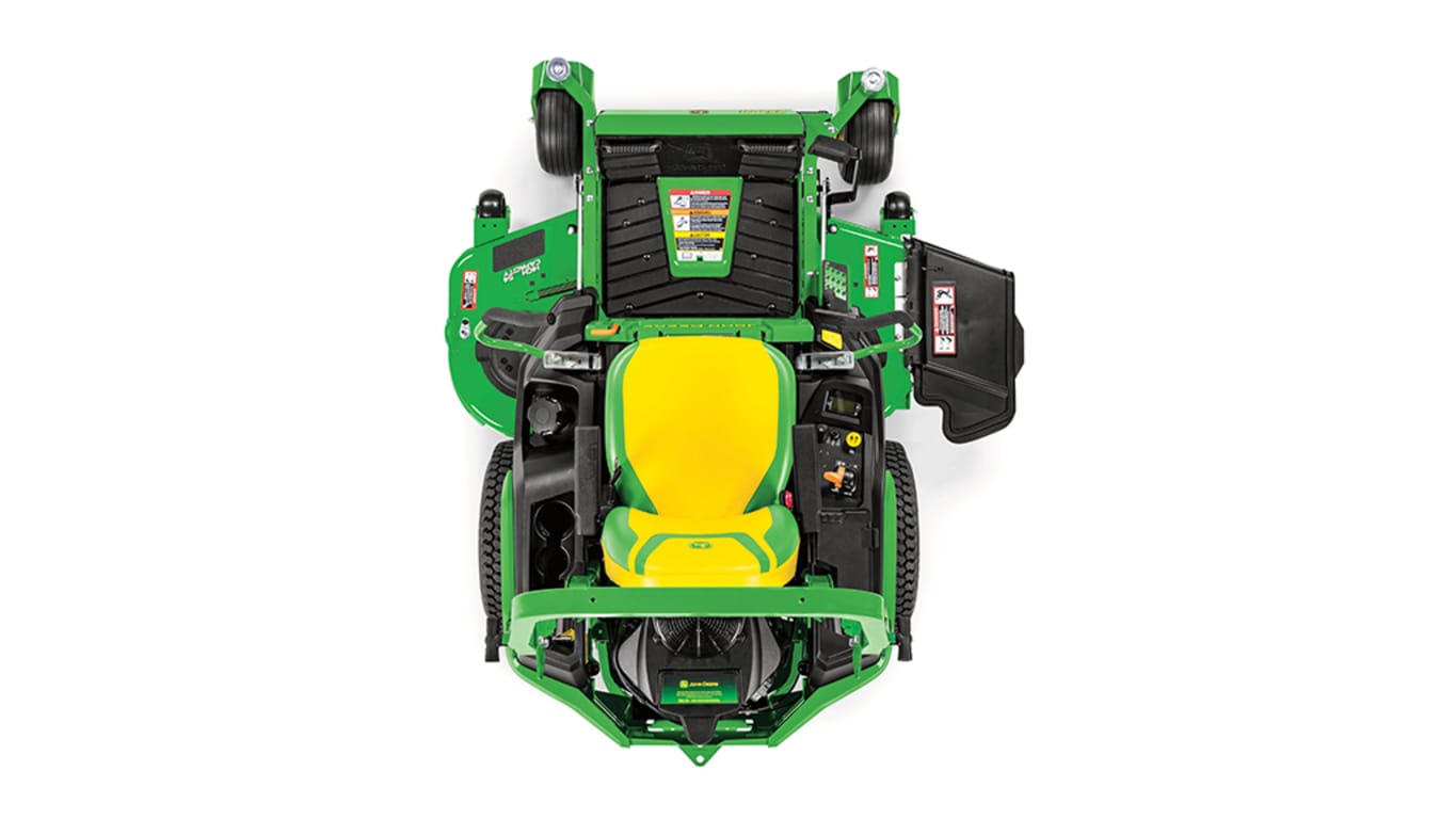 Studio image with a top view of a Z530R mower