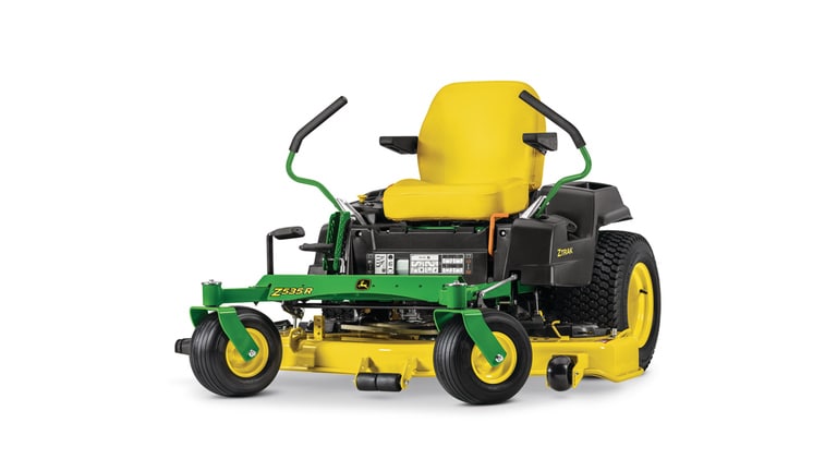 studio image of Z535R ZTrak mower with green handles