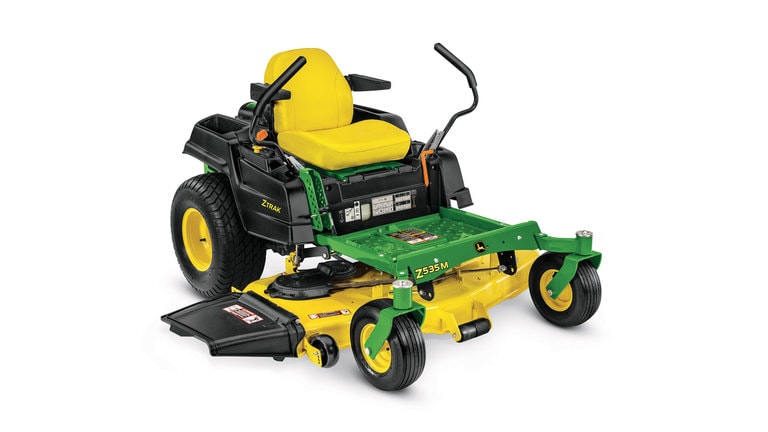 Three-quarter view of Z535M Residential ZTrak Mower