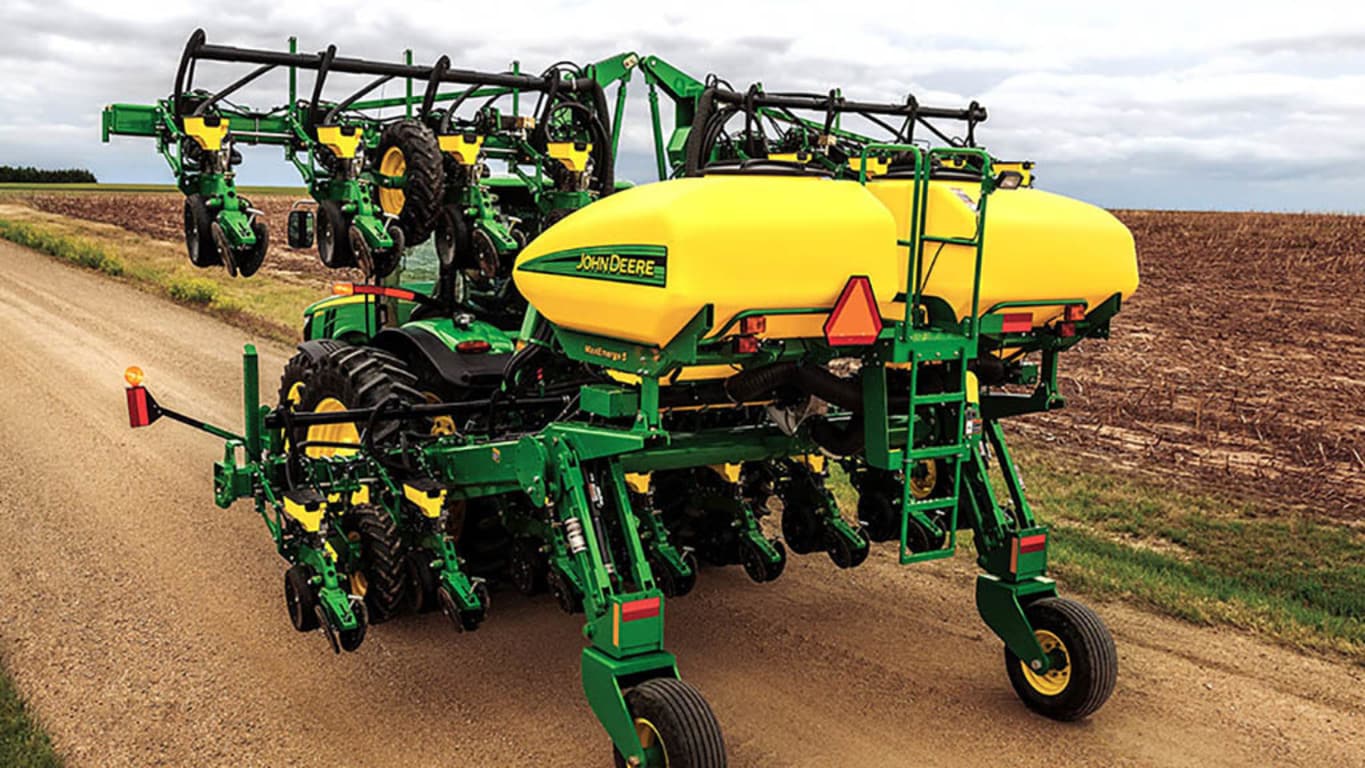 1725 CCS Stack Fold Planter in harvested field
