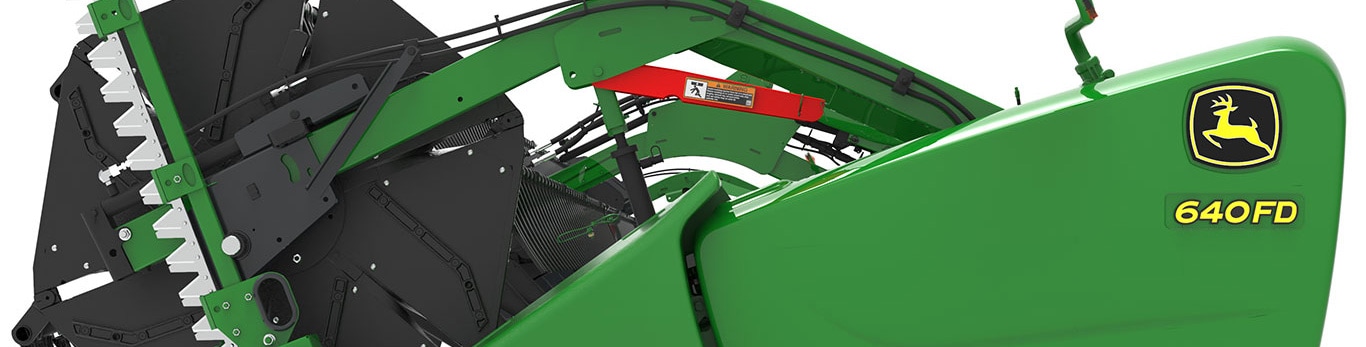 Side knives performance upgrade kit installed on a 640FD header.