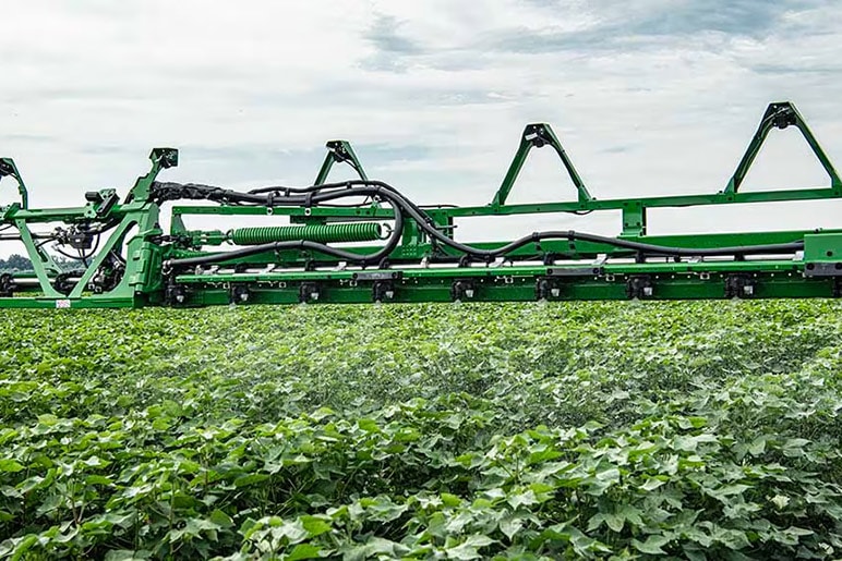 Sprayer out in the field, providing cost efficiency