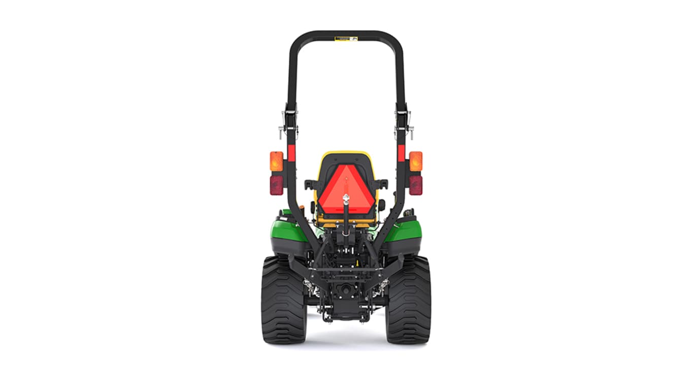 Rear view of 1025R Compact Tractor..