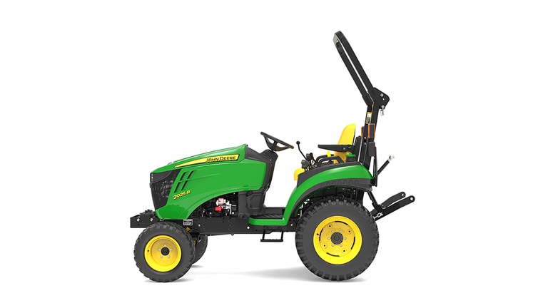 Left side view of 2025R Compact Tractor.