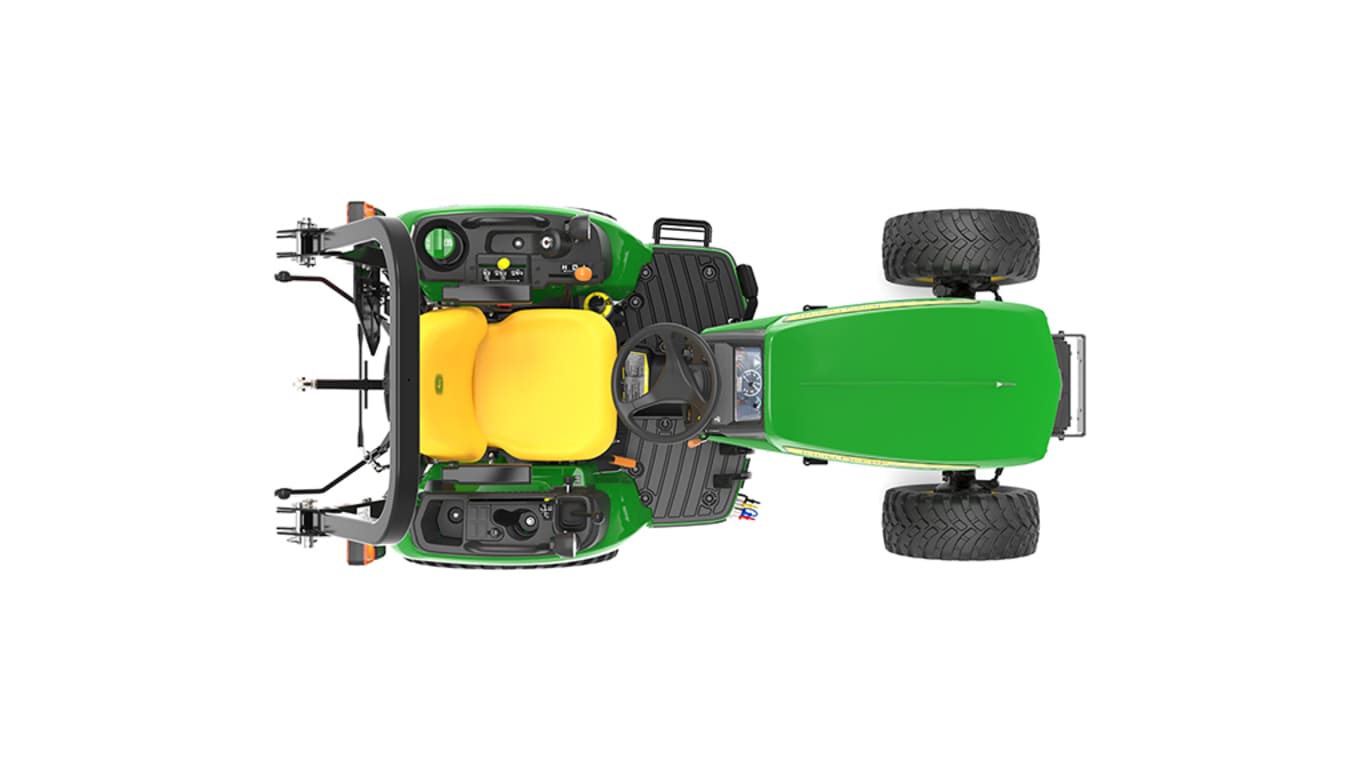 Overhead view of 2025R Compact Tractor.