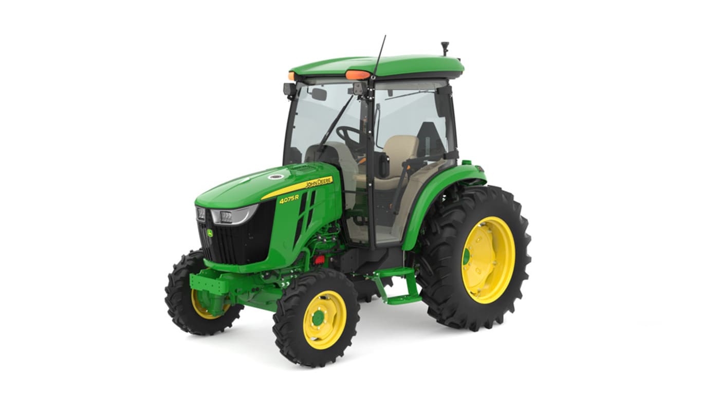 Front left studio image of 4075r compact utility tractor