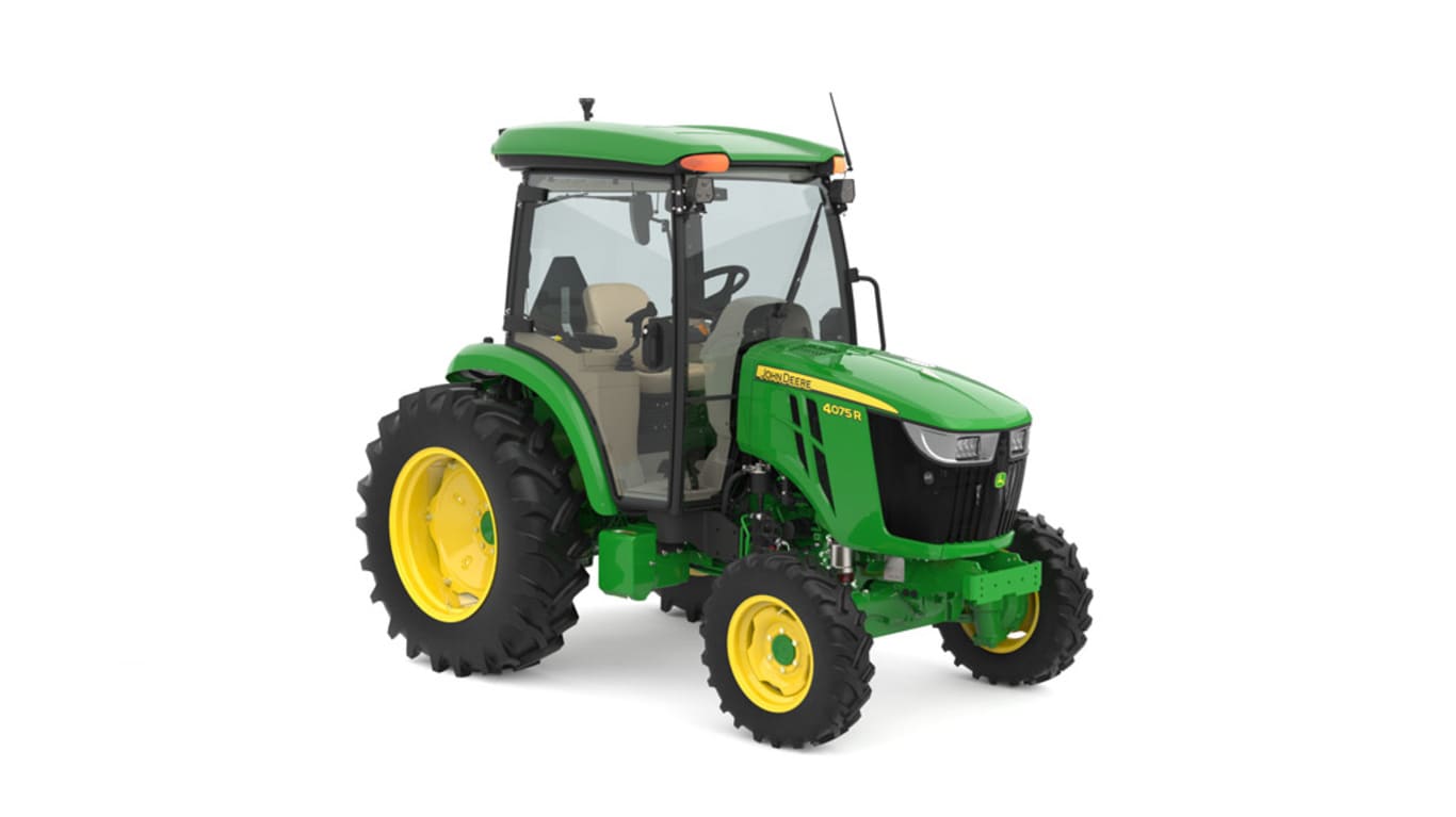 Front right studio image of 4075r compact utility tractor