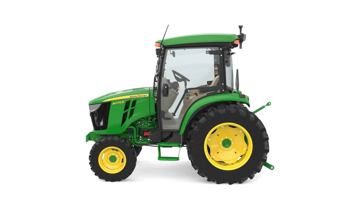 left studio image of 4075r compact utility tractor