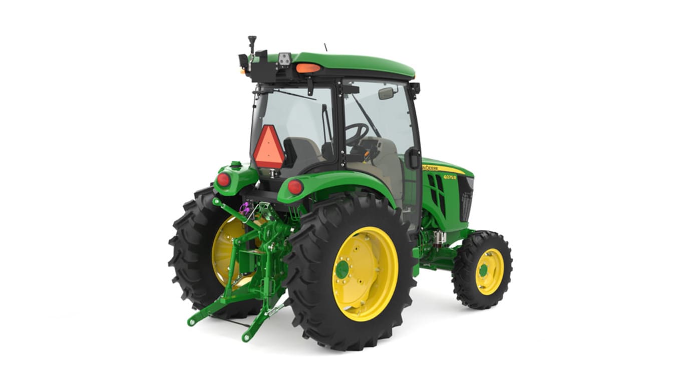 Rear right studio image of 4075r compact utility tractor