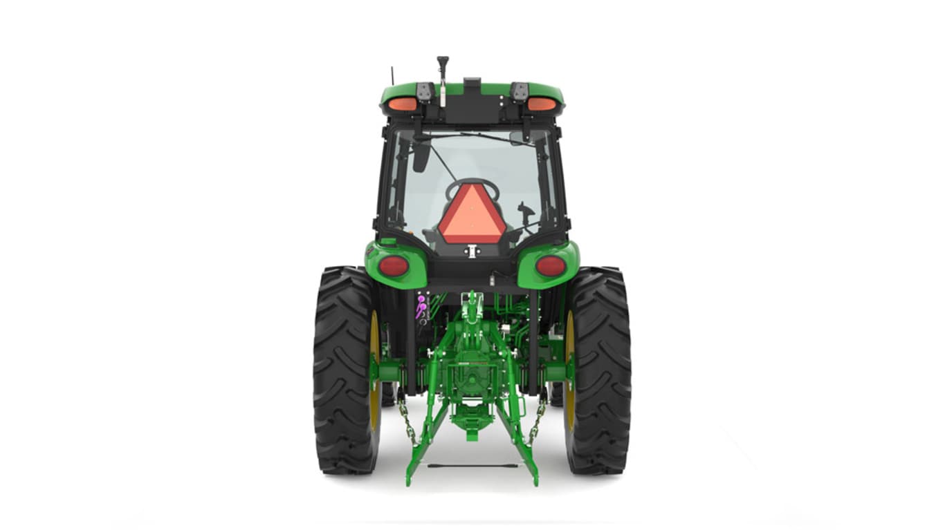 Rear studio image of 4075r compact utility tractor