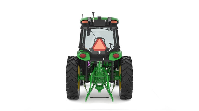 Rear studio image of 4075r compact utility tractor