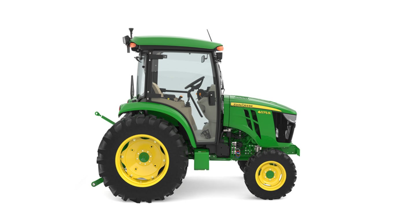 Right studio image of 4075r compact utility tractor
