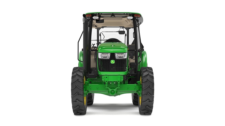 front view of 5075E utility tractor on white background