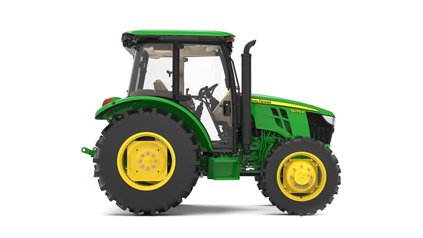 right side view of 5075E utility tractor