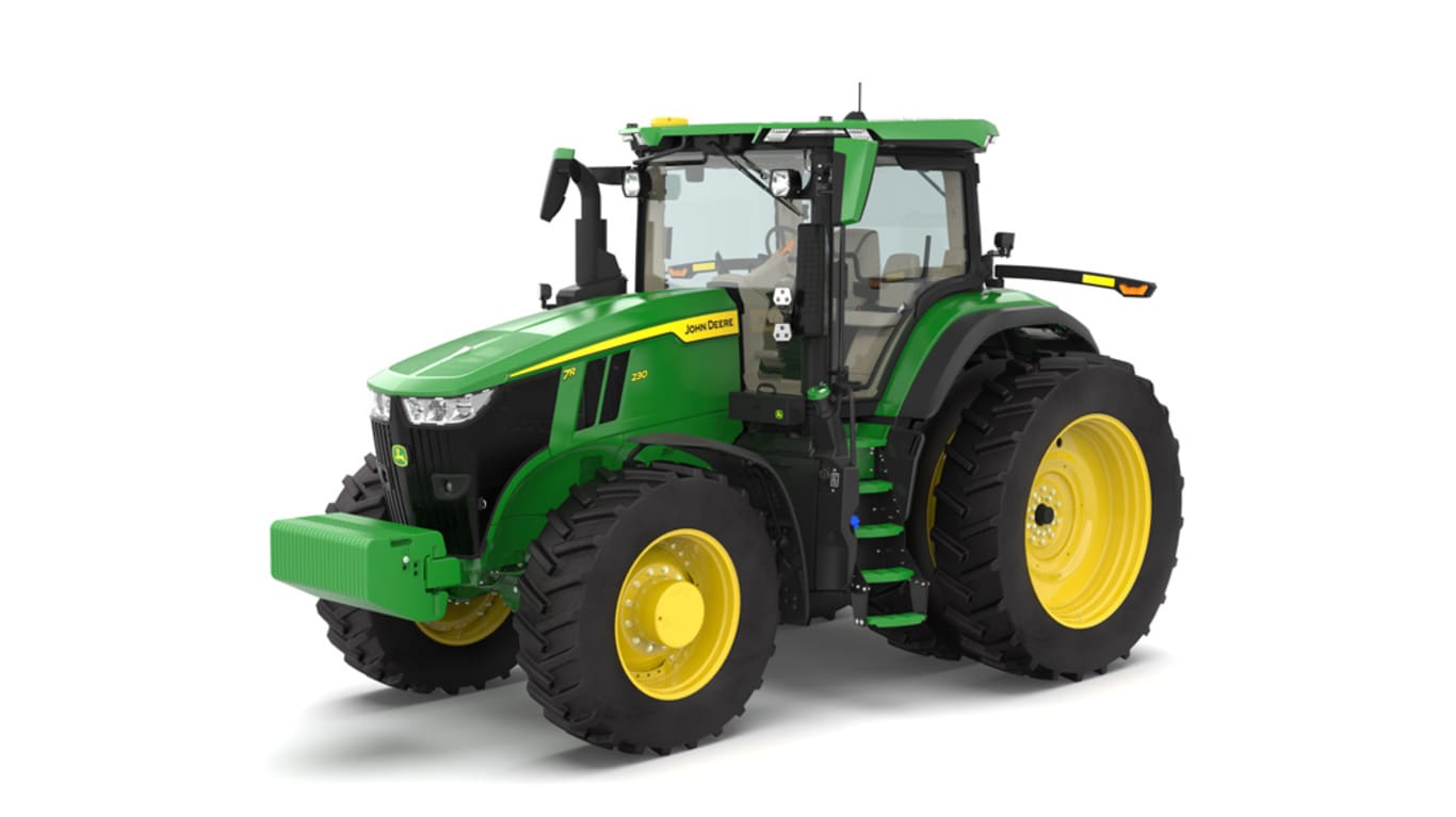 Front left facing 7R 230 Tractor on a white background