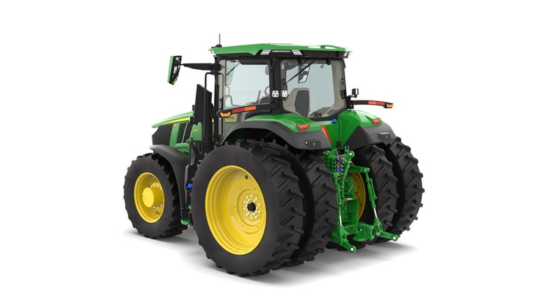 Rear left facing 7R 230 Tractor on a white background