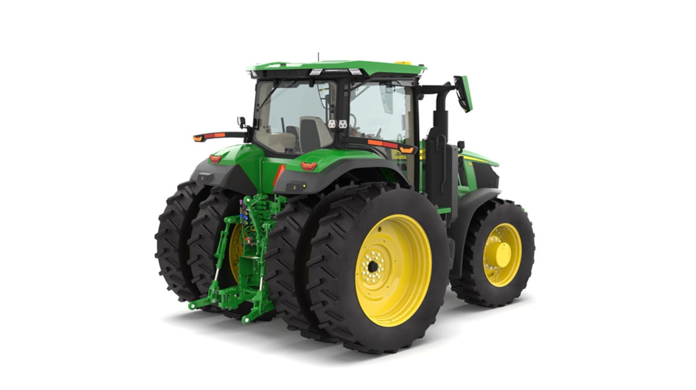 Rear right facing 7R 230 Tractor on a white background