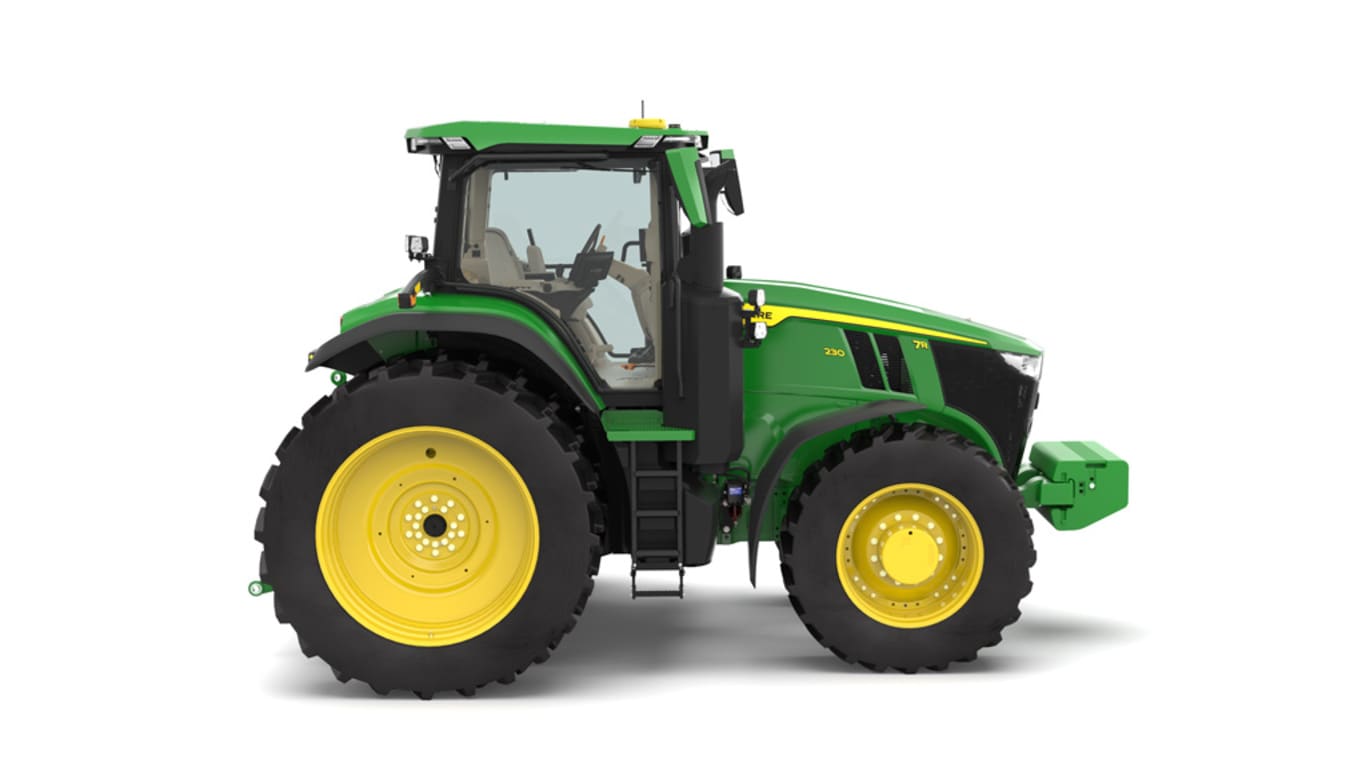 Right facing 7R 230 Tractor on a white background