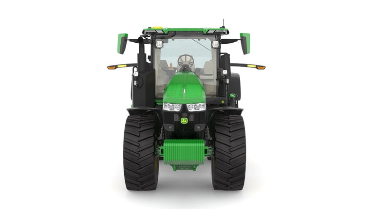 Front view of 7R 270 Tractor on a white background