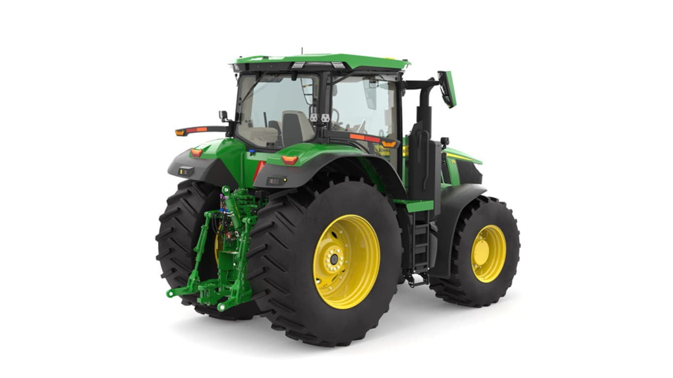 Rear right facing 7R 270 Tractor on a white background