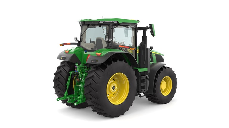 Rear right facing 7R 270 Tractor on a white background
