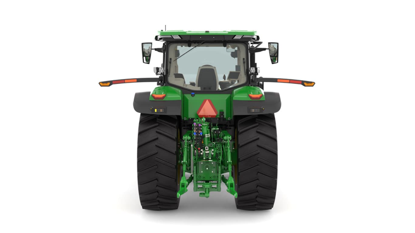 Rear view of 7R 270 Tractor on a white background